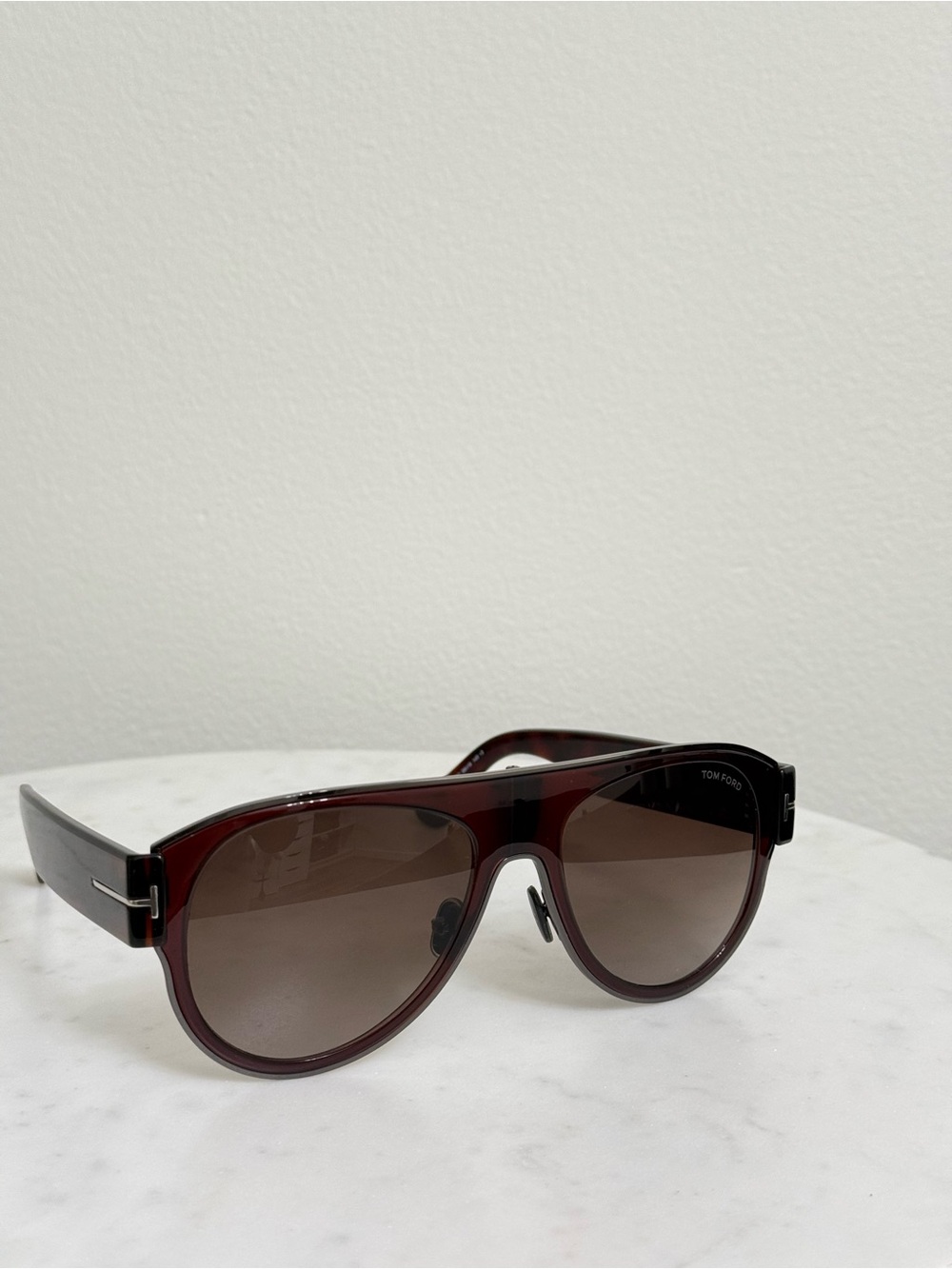 Tom Ford Lyle-02 TF1074 48T Brown Aviator Sunglasses - new